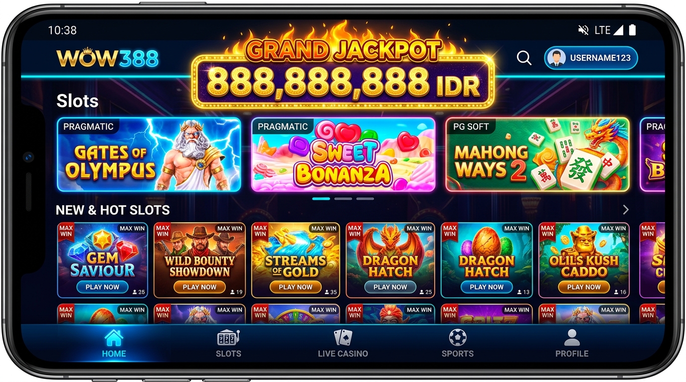 Slot Jackpot Terbesar di WOW388
