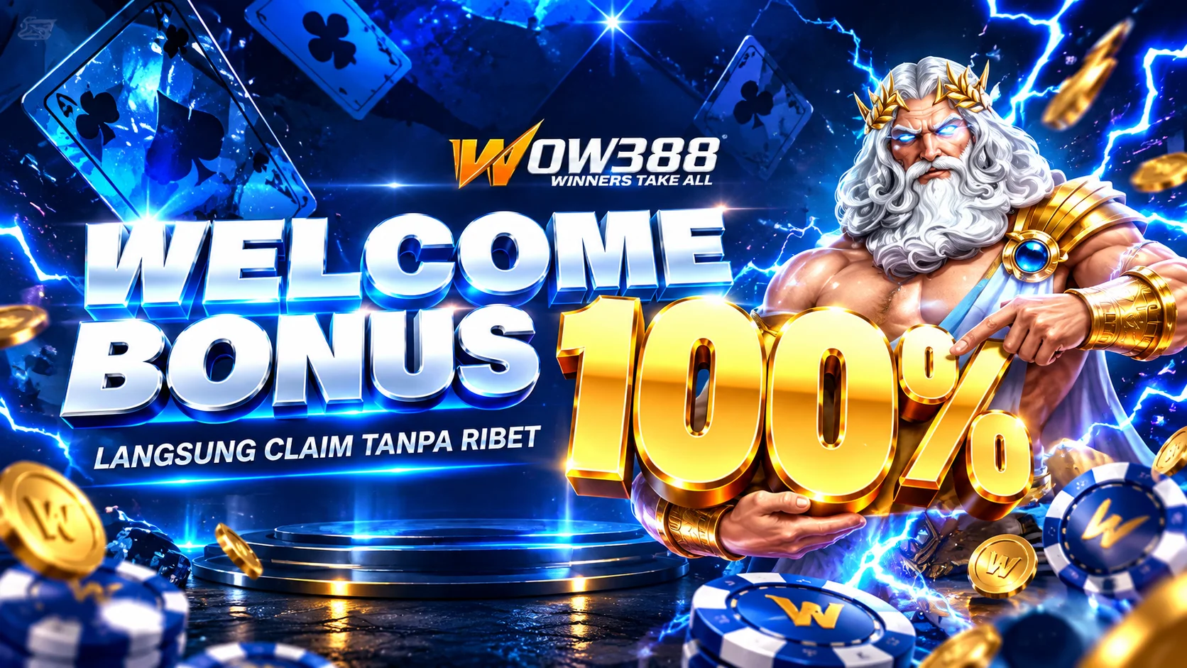 Welcome Bonus 100% Claim Tanpa Ribet WOW388