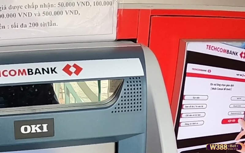 Hướng dẫn nạp tiền tại cây ATM Techcombank 