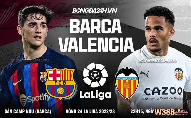 Set kèo 1 25 giữa 2 đội bóng Barcelona và Valencia
